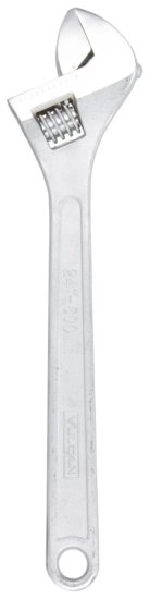 (image for) Vulcan JL15024 Adjustable Wrench, 24 in OAL, 2-7/16 in Jaw, Steel, Chrome, Tapered Handle