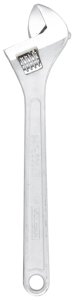 (image for) Vulcan JL15024 Adjustable Wrench, 24 in OAL, 2-7/16 in Jaw, Steel, Chrome, Tapered Handle