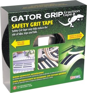 (image for) Incom RE142 Traction Tape, 60 ft L, 2 in W, PVC Backing, Black