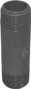 (image for) Genova 300 Series P-12-4 Pipe Nipple, 1/2 in, MIP, PVC, Gray, SCH 80 Schedule, 4 in L