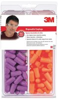 (image for) 3M 7000122742 Disposable Ear Plugs, 32 dB NRR, Foam Ear Plug, Orange/Purple Ear Plug