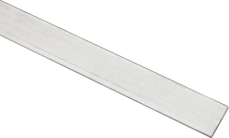 (image for) National Hardware 4200BC Series N247-064 Flat Bar, 1 in W, 48 in L, 1/8 in Thick, Aluminum, Mill