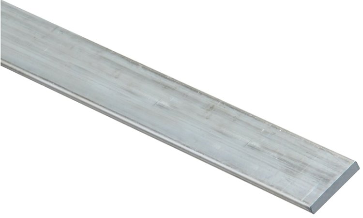 (image for) Stanley Hardware 4200BC Series N247-031 Flat Bar, 3/4 in W, 48 in L, 1/8 in Thick, Aluminum, Mill