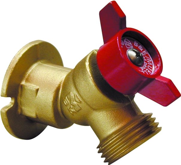 (image for) B & K 108-053HN Sillcock Valve, 1/2 x 3/4 in Connection, FPT x Male Hose, 125 psi Pressure, Brass Body