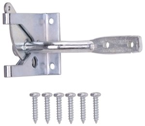(image for) ProSource 33140ZCB-PS Gate Latch, 3/8 in Bolt Head, 3-15/16 in L Bolt, Steel, Zinc