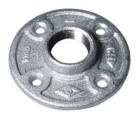 (image for) ProSource 27-1G Floor Flange, 1 in, 3.8 in Dia Flange, FIP, 4-Bolt Hole, 0.28 in, 7 mm in (mm) Dia Bolt Hole