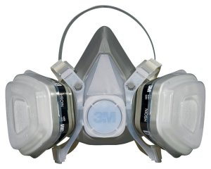(image for) 3M TEKK Protection 52P71PC1-B/R52P71 Disposable Respirator, M Mask, P95 Filter Class, Dual Cartridge, Gray