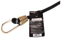 (image for) ProSource FH64082-1 Stretch Cord, 10 mm Dia, 24 in L, Polypropylene, Black, Hook End