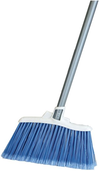 (image for) Quickie 750-4 Angle Broom, 12 in Sweep Face, Poly Fiber Bristle