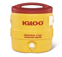(image for) Igloo 400 Series 00000431 Water Cooler, 3 gal Tank, Drip Resistant Spigot, Polyethylene, Red/Yellow