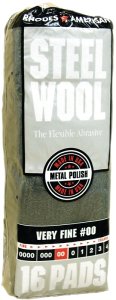 (image for) Homax 106602-06 Steel Wool, #00 Grit, Very Fine, Gray