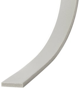 (image for) Frost King V447H Foam Tape, 1-1/4 in W, 30 ft L, 3/16 in Thick, PVC, Gray