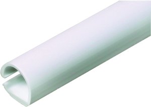 (image for) Wiremold CordMate C10 Cord Channel, 60 in L, 3/8 in W, 1 -Channel, Plastic, White