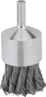 (image for) DEWALT DW4902 End Brush, 1 in Dia, 0.02 in Dia Bristle, Carbon Steel Bristle