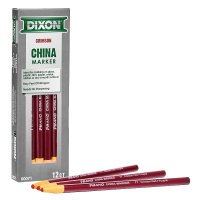 (image for) Dixon Ticonderoga 00071 China Marker, Red, 7 in L
