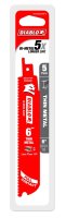 (image for) Diablo DS0620BF5 Series Reciprocating Saw Blade, Applicable Materials: Metal, 6 in L, 20/24 TPI, 5/PK