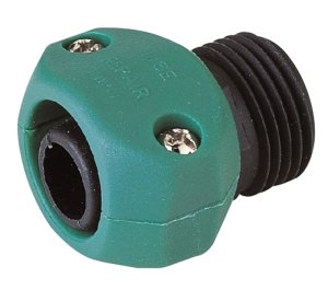 (image for) Landscapers Select GC5313L Hose Coupling, 5/8 to 3/4 in, Male, Plastic, Black/Green