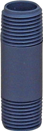 (image for) Genova 300 Series P-12-6 Pipe Nipple, 1/2 in, MIP, PVC, Gray, SCH 80 Schedule, 6 in L