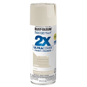 (image for) Rust-Oleum Painter's Touch 2X Ultra Cover 334023 Spray Paint, Gloss, Almond, 12 oz, Aerosol Can
