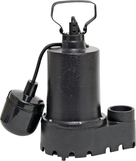 (image for) Superior Pump 92331 Sump Pump, 46 gpm, 4.1 A, 120 V, 0.33 hp, 1-1/2 in Outlet
