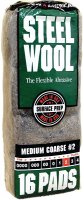 (image for) Homax 106605-06 Steel Wool, #2 Grit, Medium, Gray
