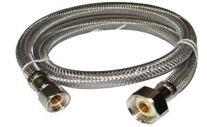 (image for) Plumb Pak EZ Series PP27148 Sink Supply Tube, 3/8 in Inlet, Compression Inlet, 1/2 in Outlet, IP Outlet, 48 in L