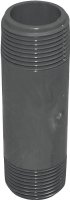 (image for) Genova 300 Series P-12-4 Pipe Nipple, 1/2 in, MIP, PVC, Gray, SCH 80 Schedule, 4 in L