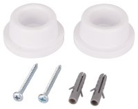 (image for) ProSource 20276PHB-PS Door Stop, 1-3/4 in Dia Base, 1-25/32 in Dia Base x 15/16 in H Projection, Rubber