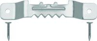 (image for) OOK 50202 Sawtooth Hanger, 20 lb, Steel, Brushed Nickel, 2/PK