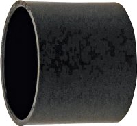 (image for) Canplas 103001BC Pipe Coupling, 1-1/2 in, Hub, ABS, Black, 40 Schedule
