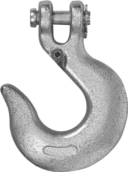 (image for) Campbell T9700524 Clevis Slip Hook with Latch, 5/16 in, 3900 lb Working Load, 43 Grade, Steel, Zinc