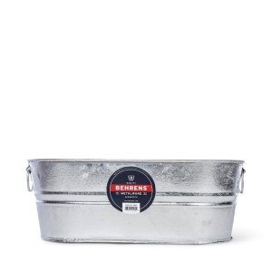 (image for) Behrens 0-0V Wash Tub, 5.5 gal Capacity, Steel
