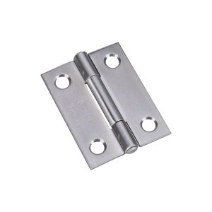 (image for) National Hardware N348-987 Narrow Hinge, 2 in W Frame Leaf, 0.056 in Thick Frame Leaf, Stainless Steel, Stainless Steel