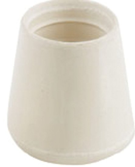 (image for) Shepherd Hardware 9756 Furniture Leg Tip, Round, Rubber, Off-White, 1-1/8 in Dia