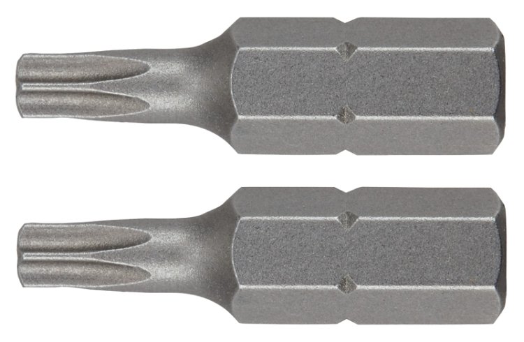 (image for) Irwin IWAF21TS202 Tamper-Resistant Insert Bit, T20 Drive, Torx Drive, 1/4 in Shank, Hex Shank, 1 in L