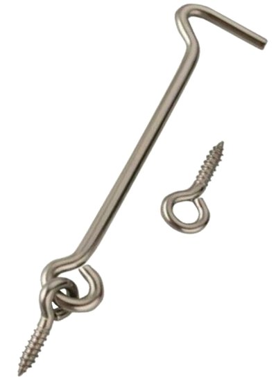 (image for) ProSource LR-407-PS Gate Hook and Eye, 1/8 in Dia Wire, Steel