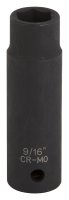 (image for) Vulcan MT6580173 Deep Impact Socket, 9/16 in Socket, 1/2 in Drive, Deep Drive, 6-Point, Chrome Molybdenum Steel