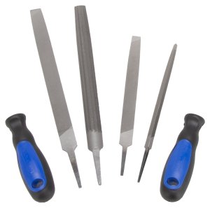 (image for) Vulcan JL-FS-6PCS-2 File Set, 6-Piece, Blade: Steel Handle: PP + TPR, Blue & Black (Handle)