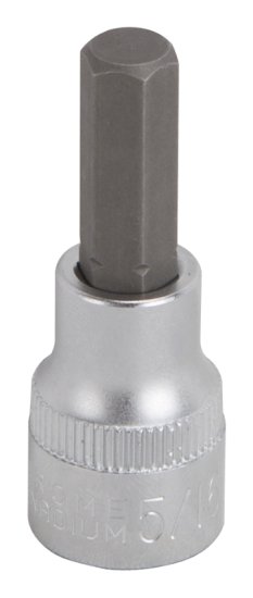 (image for) Vulcan 3506007321 Hex Bit Socket, 5/16 in Tip, 3/8 in Drive, Chrome, 1-7/8 in OAL