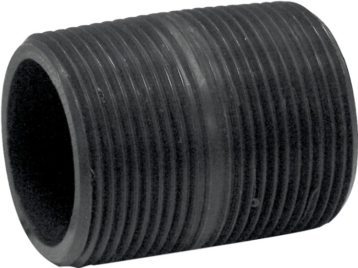 (image for) Lasco 212016BC Pipe Nipple, 1-1/4 in, PVC, Gray, SCH 80 Schedule