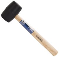 (image for) Vulcan JL24116 Mallet, 16 oz Head, Double-Faced Head, Rubber Head, 13-1/8 in OAL