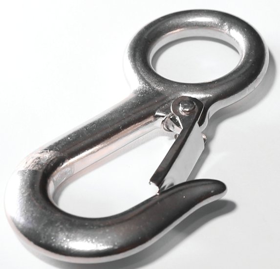 (image for) Baron 2311S-1-1/8 Spring Snap, 3/4 in Snap Opening, 4-5/8 in L Dimensions, 400 lb Working Load, Stainless Steel