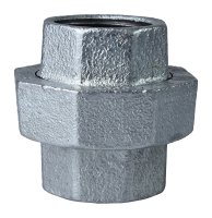 (image for) ProSource 34B-1-1/2G Pipe Union, 1-1/2 in, Threaded, Malleable Iron, 40 Schedule, 300 psi Pressure
