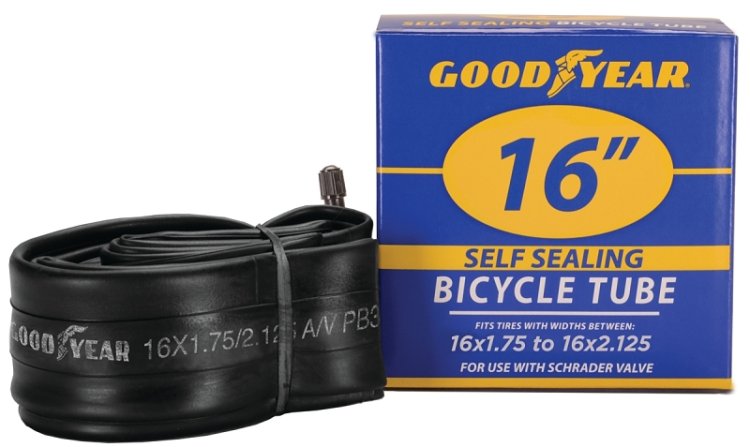 (image for) Kent 95201 Bicycle Tube, Self-Sealing, For: 16 x 1-3/4 in to 2-1/8 in W Bicycle Tires