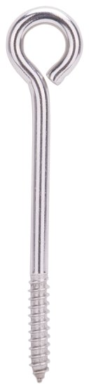 (image for) ProSource LR261 Lag Eye Bolt, 7.8 mm Thread, Screw Thread, 1-1/2 in L Thread, 1-1/16 in Dia Eye, 322 lb Working Load