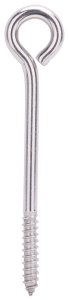 (image for) ProSource LR261 Lag Eye Bolt, 7.8 mm Thread, Screw Thread, 1-1/2 in L Thread, 1-1/16 in Dia Eye, 322 lb Working Load