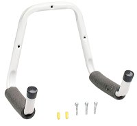 (image for) Crawford HHA2 Ladder Hanger, 75 lb, Wall, Steel, Gray, Powder-Coated