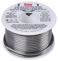 (image for) Oatey 50193 Acid Core Wire Solder, 1/2 lb, Solid, Silver, 360 to 460 deg F Melting Point