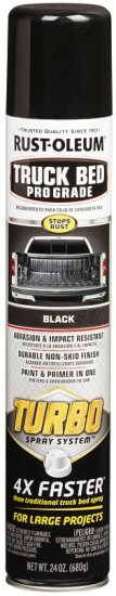 (image for) Rust-Oleum 340455 Truck Bed Paint, Flat, Matte, Black, 24 oz