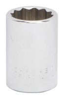 (image for) Vulcan MT6517270 Drive Socket, 3/4 in Socket, 1/2 in Drive, 12-Point, Chrome Vanadium Steel, Chrome
